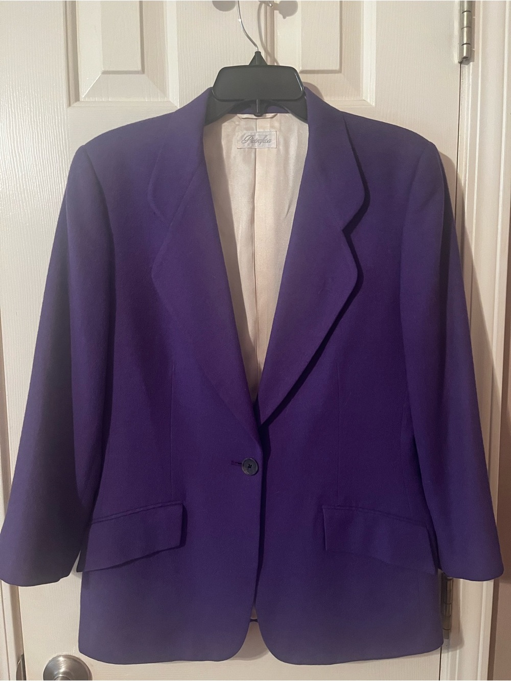 Women's Purple Single-Button Blazer Jacket Loro Piana